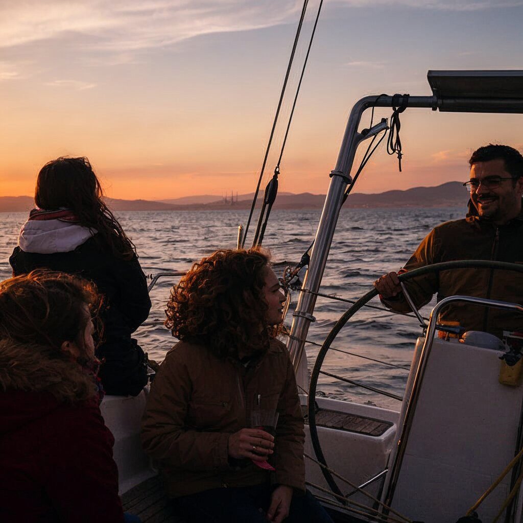 sunset sailing barcelona best time: summer sailing