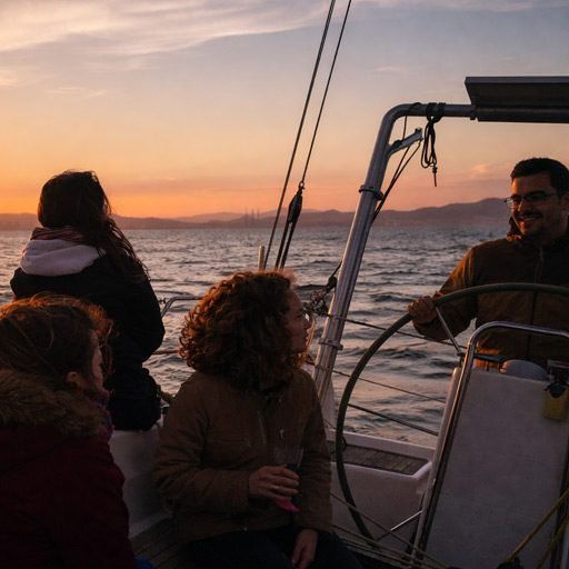 Group sailing Barcelona