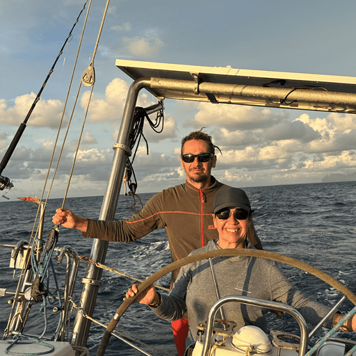 Coastline seen from a private sailing boa